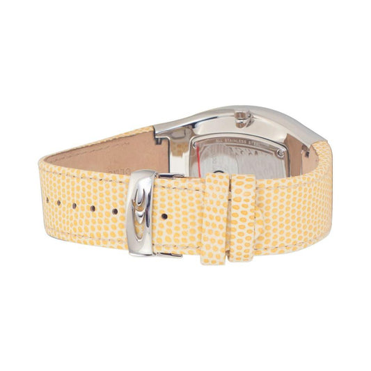 Chronotech Yellow Leather Watch Chronotech Tan