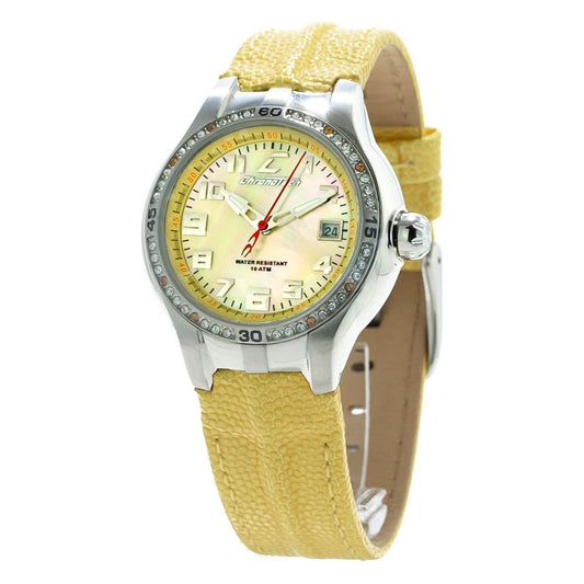 Chronotech Yellow Leather Watch Chronotech Dark Khaki