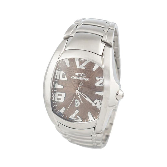 Chronotech Silver Stainless Steel Watch Chronotech Light Gray