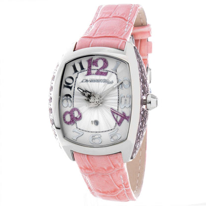 Chronotech Multicolor Leather Dress Watch
