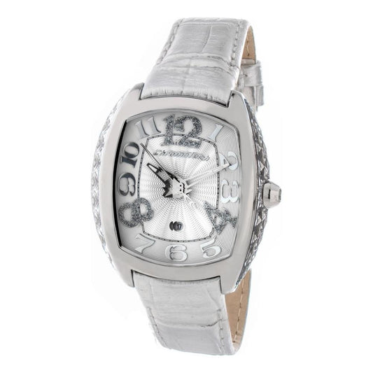 Chronotech Silver Leather Watch Chronotech Gray