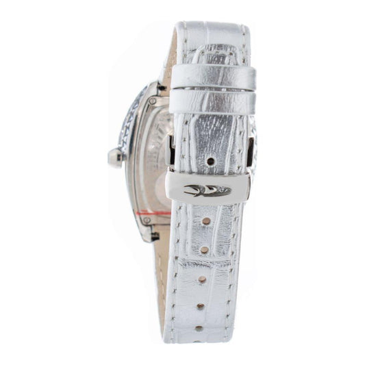 Chronotech Silver Leather Watch Chronotech Gray