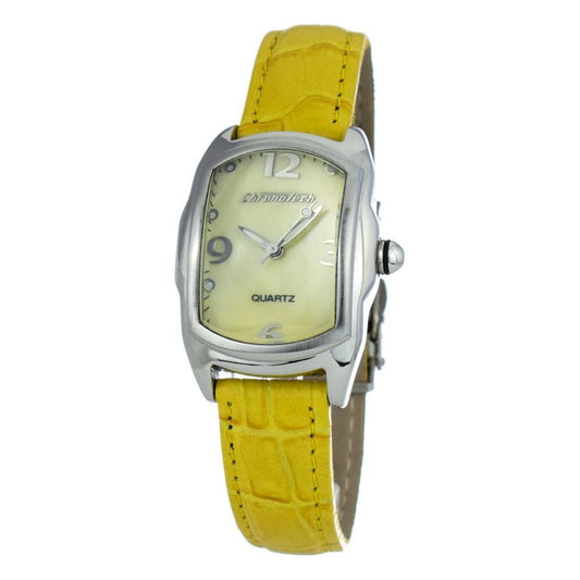 Chronotech Yellow Leather Watch Chronotech Gray