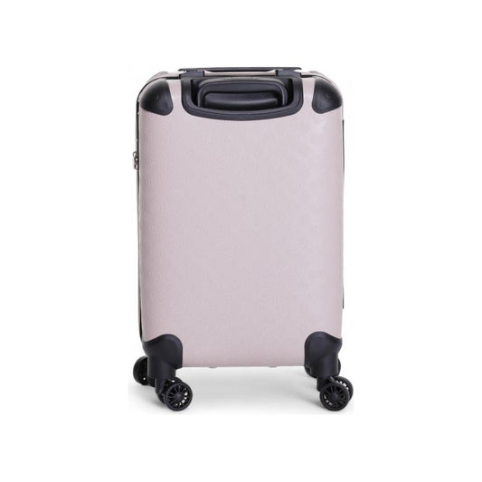 Guess Pink Polyethylene Luggage And Travel Guess Light Gray