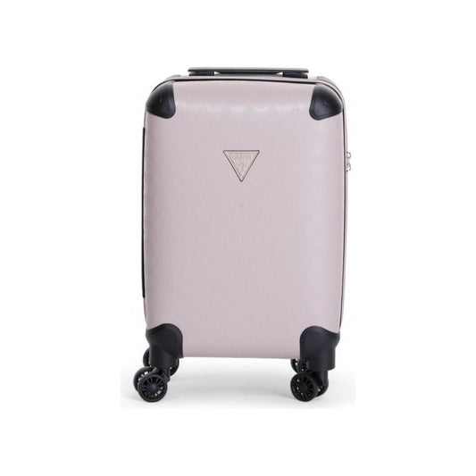 Guess Pink Polyethylene Luggage And Travel Guess Light Gray