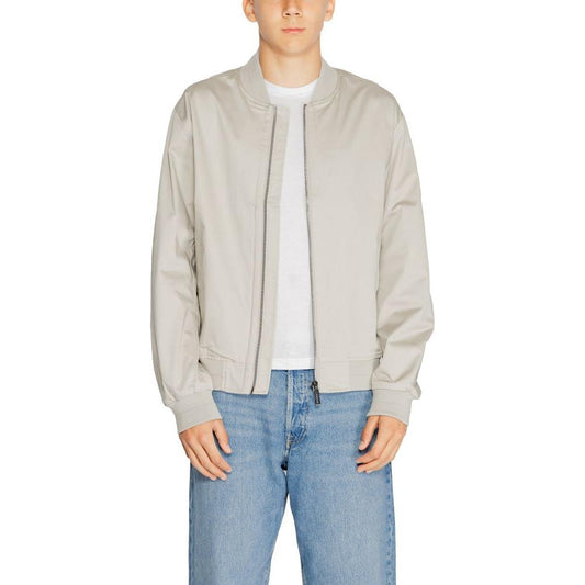 Calvin Klein Gray Organic Cotton Jacket Calvin Klein Gray