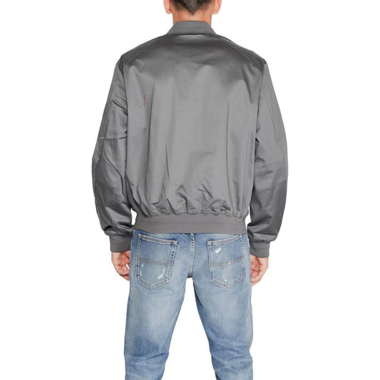 Calvin Klein Gray Organic Cotton Jacket Calvin Klein Light Slate Gray