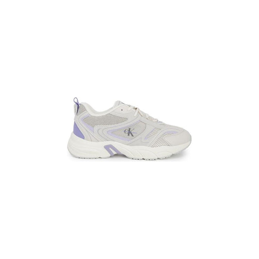 Calvin Klein Purple Leather Sneaker Calvin Klein Light Gray