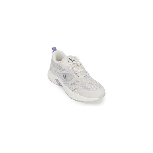 Calvin Klein Purple Leather Sneaker Calvin Klein Light Gray