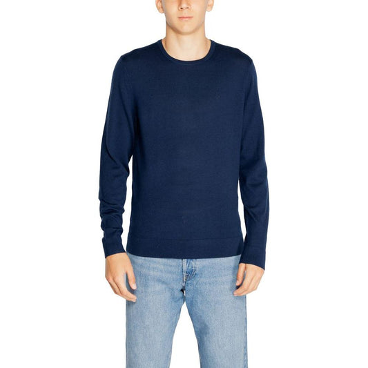 Calvin Klein Blue Recycled Wool T-Shirt Calvin Klein Gray