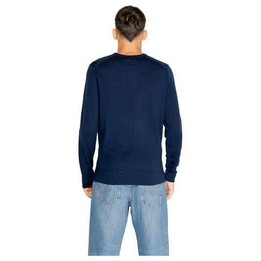 Calvin Klein Blue Recycled Wool T-Shirt Calvin Klein Dark Slate Gray