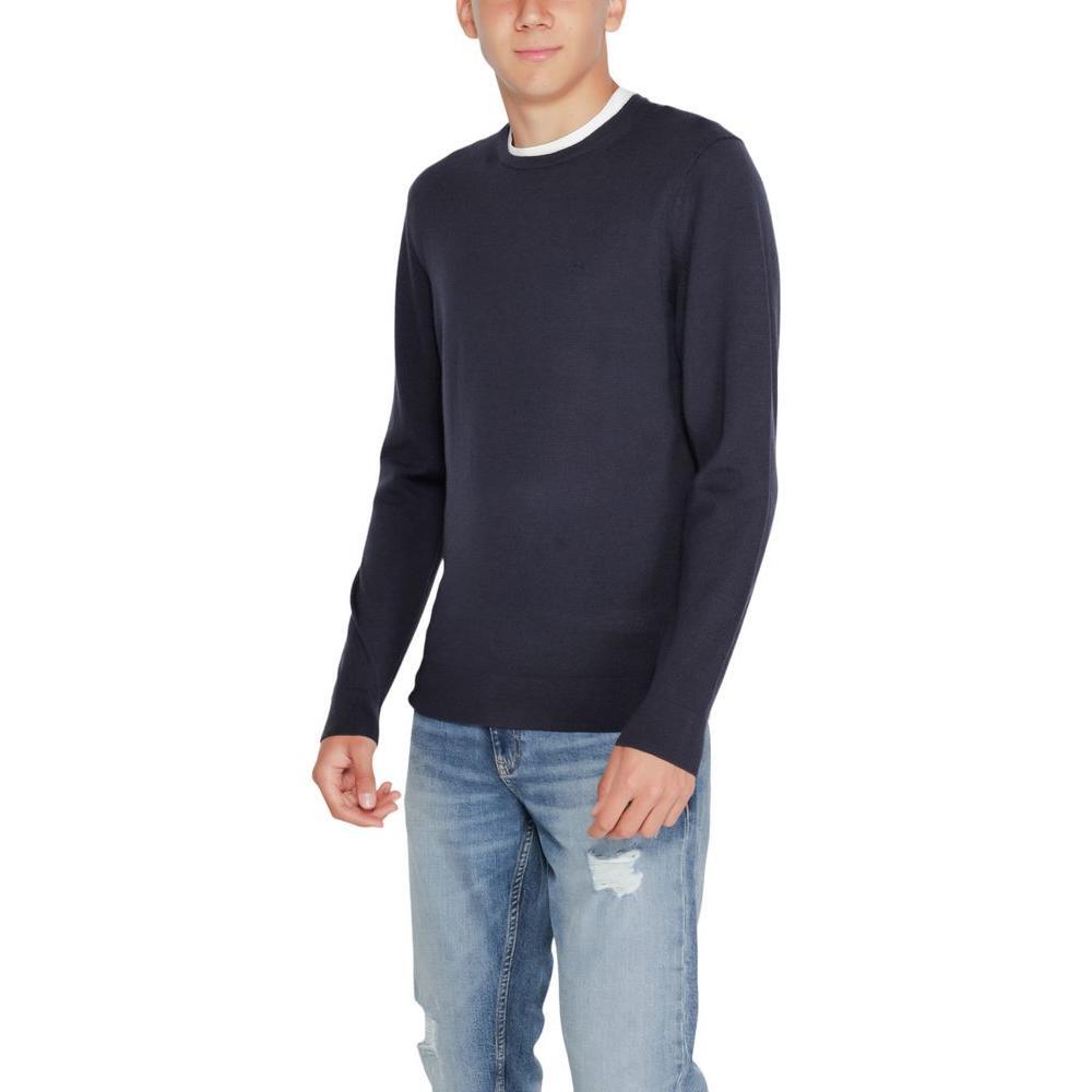 Calvin Klein Blue Recycled Wool Sportswear