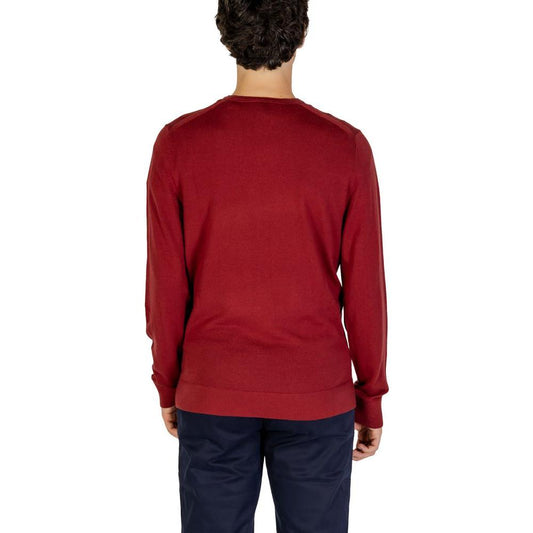 Calvin Klein Bordeaux Recycled Wool T-Shirt Calvin Klein Brown