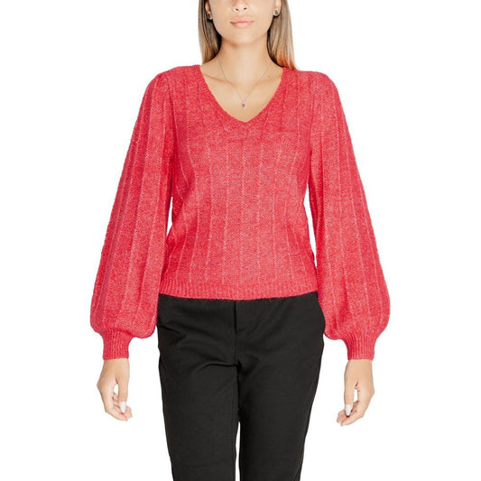 Guess Pink Polyester Sweater Guess Tomato