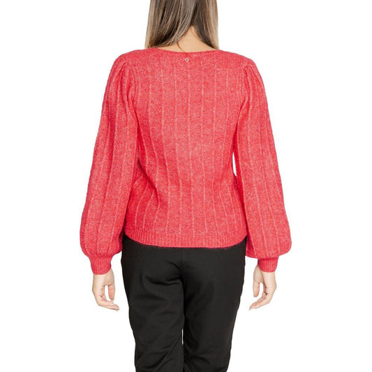 Guess Pink Polyester Sweater Guess Tomato