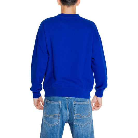 Replay Blue Cotton Sweater Replay Midnight Blue