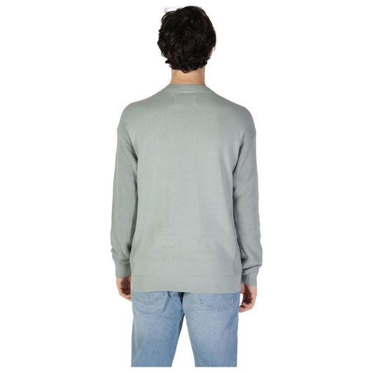 Calvin Klein Jeans Green Cotton Sweater Calvin Klein Jeans Dark Gray