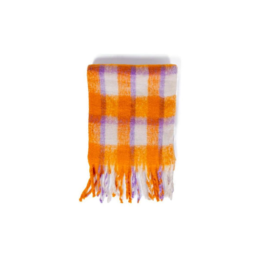 Only Orange Polyester Scarf Only Chocolate