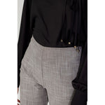 Sandro Ferrone Beige Polyester Pant