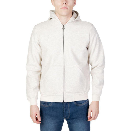 U.S. POLO ASSN. Beige Polyester Jacket U.S. POLO ASSN. Antique White