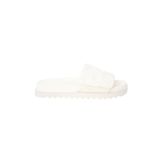 Guess Beige Synthetic Sandal Guess White Smoke