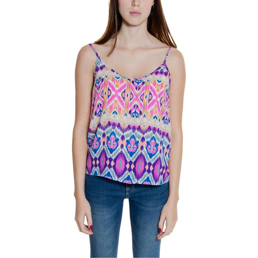 Only Pink Recycled Polyester Tops & T-Shirt Only Gray
