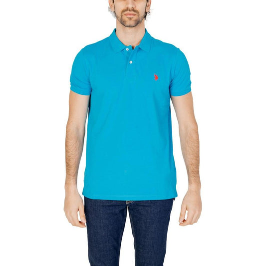 U.S. POLO ASSN. Blue Cotton Polo Shirt U.S. POLO ASSN. Dark Turquoise