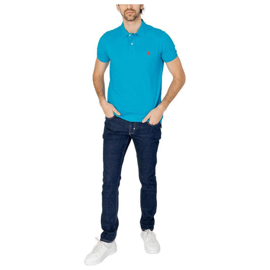 U.S. POLO ASSN. Blue Cotton Polo Shirt U.S. POLO ASSN. Light Sea Green