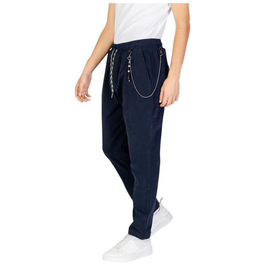 Gianni Lupo Blue Cotton Jeans & Pant Gianni Lupo Dark Slate Gray