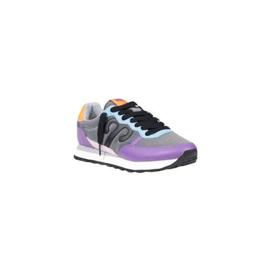 Wushu Purple Suede Leather Sneaker Wushu Gray