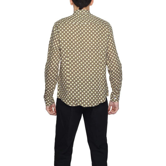 Gianni Lupo Beige Linen Shirt Gianni Lupo Dark Slate Gray