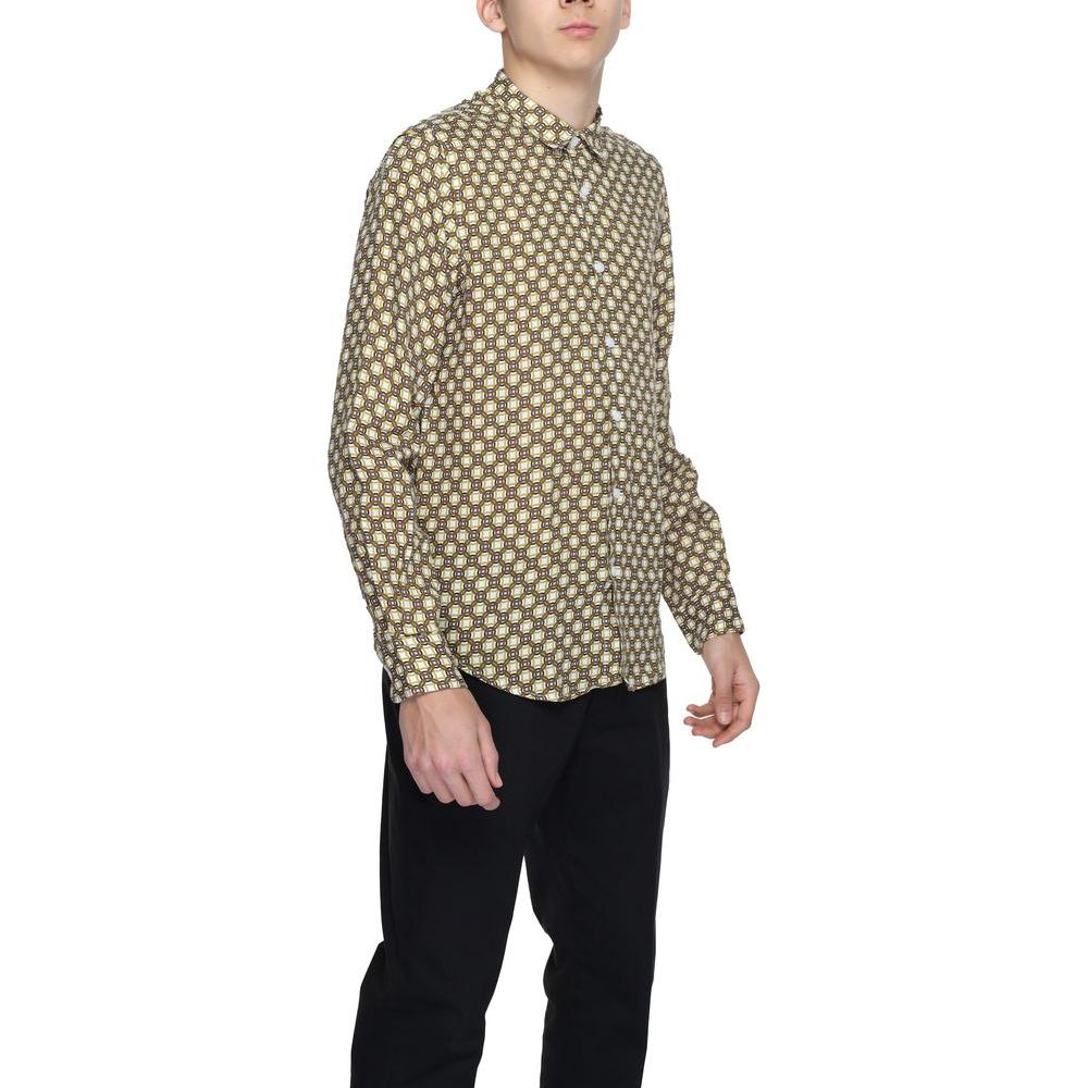 Gianni Lupo Beige Linen Shirt Gianni Lupo Dark Slate Gray