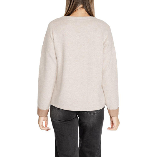 Street One Beige Viscose Tops & T-Shirt Street One Dark Slate Gray
