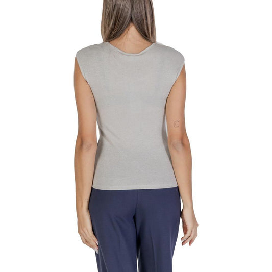 Street One Silver Viscose Tops & T-Shirt Street One Gray