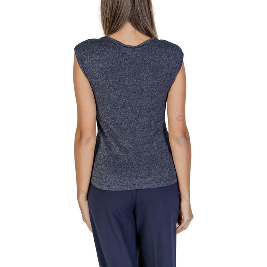 Street One Blue Viscose Tops & T-Shirt Street One Dark Slate Gray