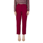 Vila Clothes Bordeaux Polyester Pant