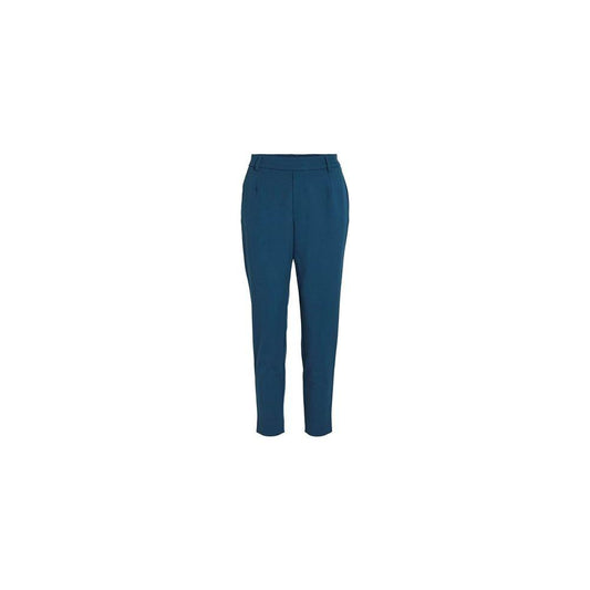 Vila Clothes Blue Polyester Jeans & Pant Vila Clothes Dark Slate Gray