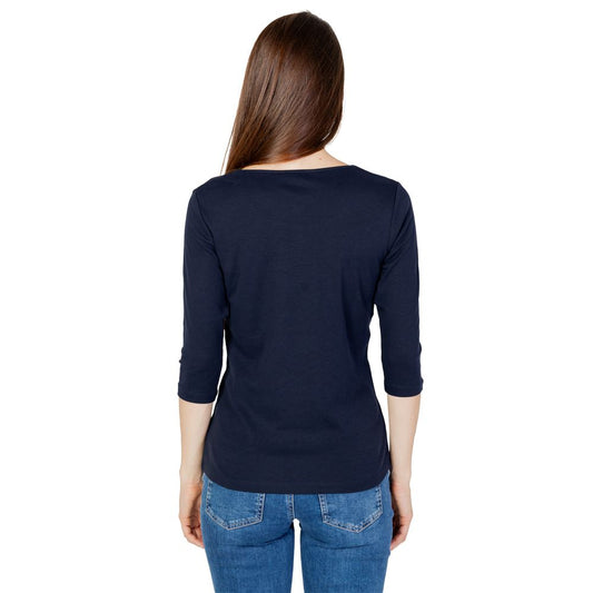 Street One Blue Cotton Tops & T-Shirt Street One Dark Slate Gray