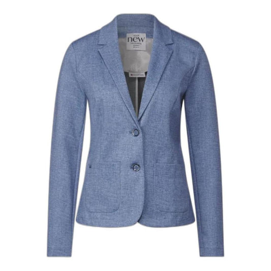 Street One Blue Polyester Suits & Blazer Street One Slate Gray