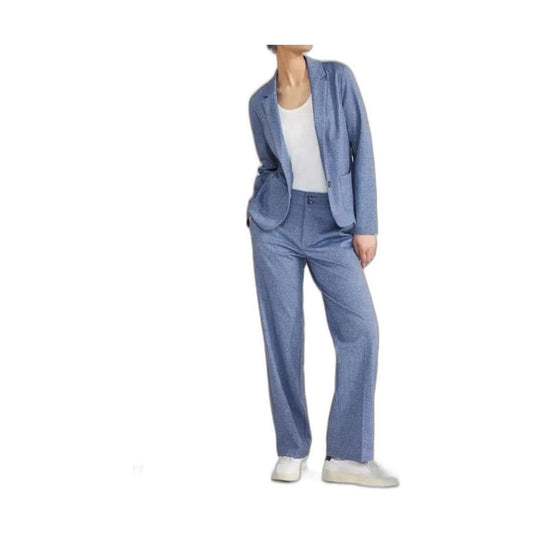 Street One Blue Polyester Suits & Blazer Street One Slate Gray