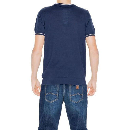 Hamaki-Ho Blue Cotton T-Shirt Hamaki-Ho Dark Slate Gray