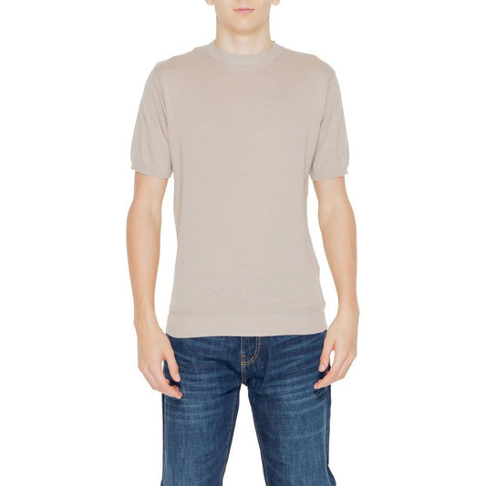 Hamaki-Ho Beige Cotton T-Shirt Hamaki-Ho Gray