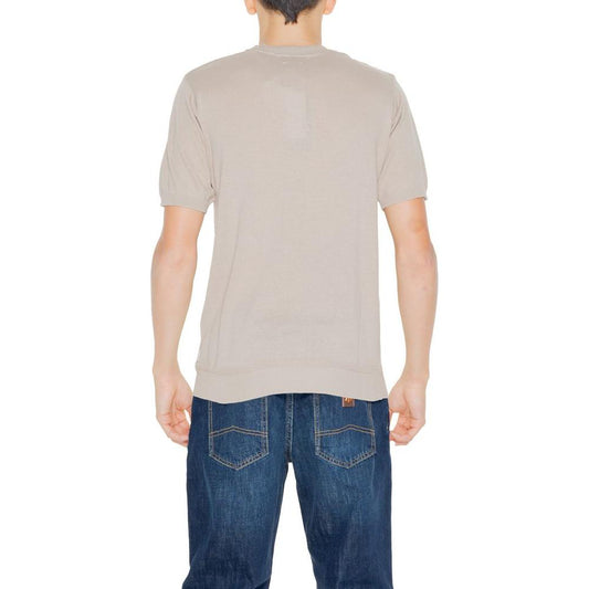 Hamaki-Ho Beige Cotton T-Shirt Hamaki-Ho Gray
