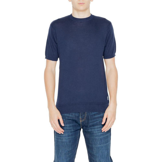 Hamaki-Ho Blue Cotton T-Shirt Hamaki-Ho Dark Slate Gray