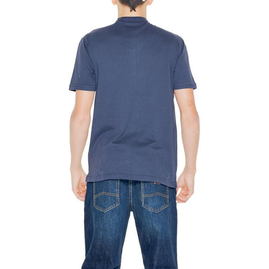 Hamaki-Ho Blue Cotton T-Shirt Hamaki-Ho Dark Slate Blue