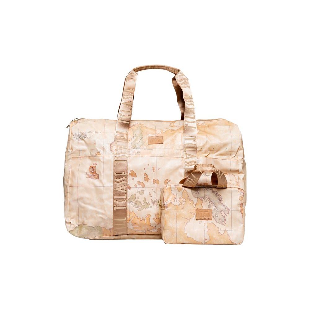 Front view with bag zipped and handles upright.