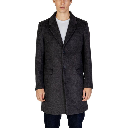 Antony Morato Gray Polyester Jacket Antony Morato Dark Slate Gray