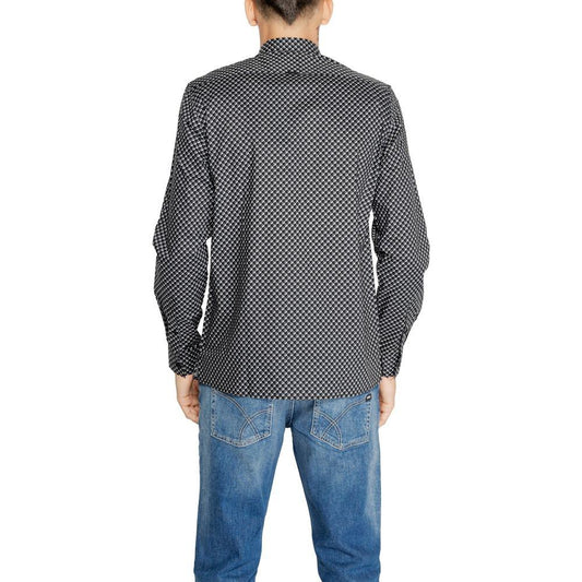 Antony Morato Gray Cotton Shirt Antony Morato Dim Gray