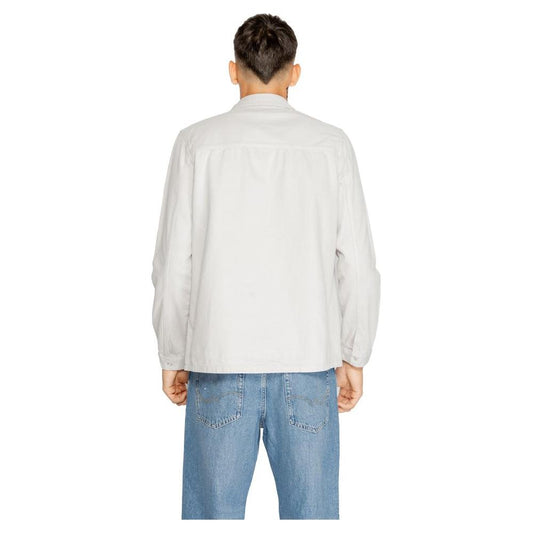 Antony Morato Gray Cotton Shirt Antony Morato Light Gray