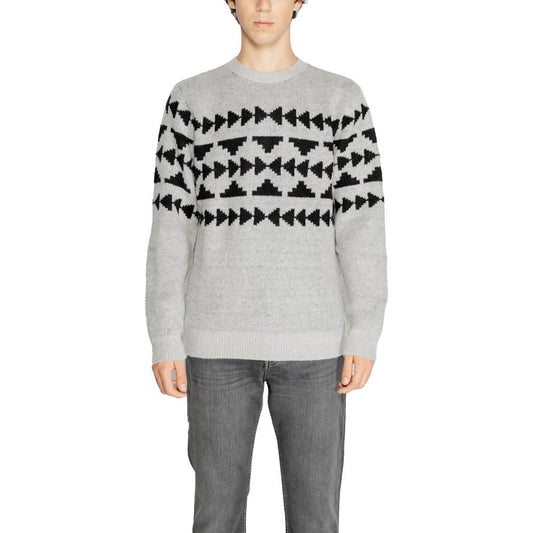 Antony Morato Gray Acrylic Sweater Antony Morato Gray